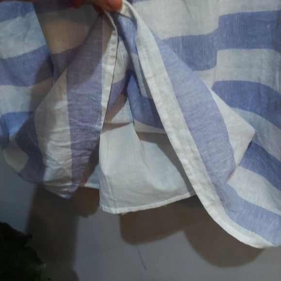 BEACHLUNCHLOUNGE Striped Linen Blend Beach Dress - Picture 5 of 6